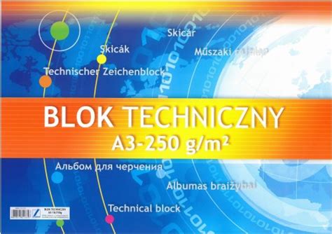 Blok Techniczny A Bia Y K G Kreska Cena Opinie Sklep