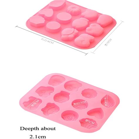 Twelve Animal Soap Mold Food Grade Silicone Mold Diy Soap Cake Baking