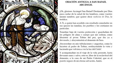 Oración antigua a San Rafael Arcángel católica YouTube