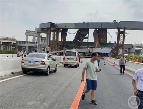 廣東在建高架橋鋼梁掉落 貨櫃車駕駛與死神擦肩 中國即時 中國 世界新聞網