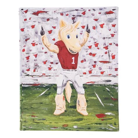 Cheer On The Oklahoma Sooners With This Hand-Painted Mascot Canvas ...