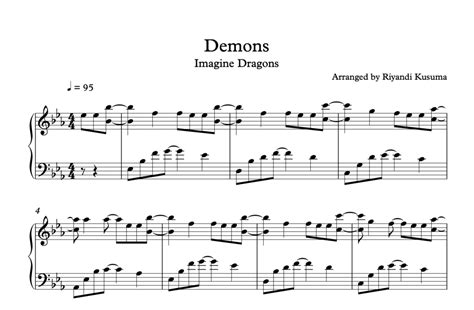 Imagine Dragons Demons Sheet Music