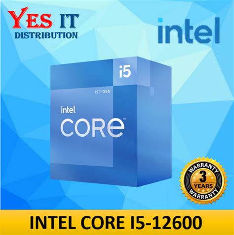 Intel Core i5-12600 18M Cache Up to 4.80GHz 12th Gen Processor | Lazada