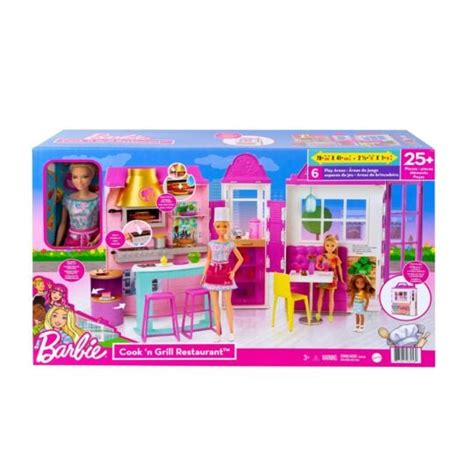 Barbie Coffret Poup E Et Son Restaurant Mattel