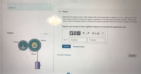 Solved Figure Part A Determine The Speed Of The Kg Chegg