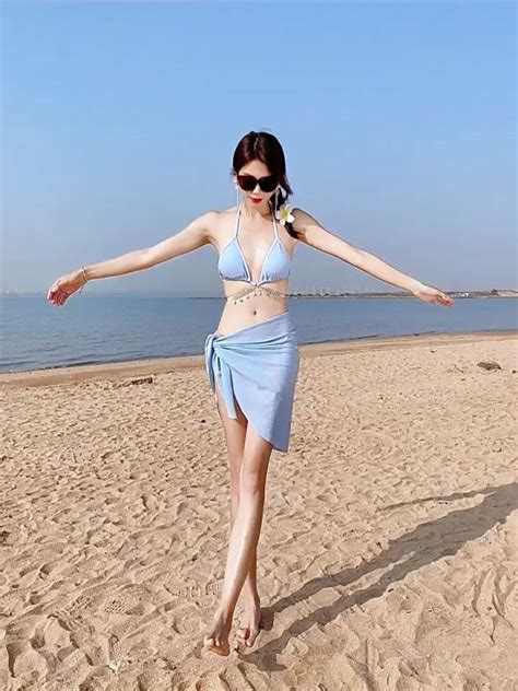 Sexy Bikini Bikini Resort Beach Hot Spring Korean Sexy Three Piece Internet Sensation