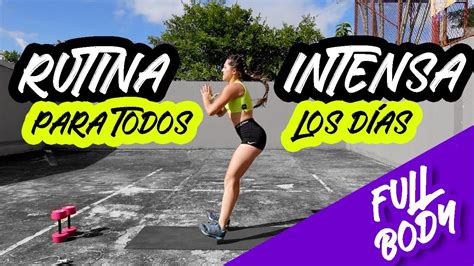 Rutina Intensa En Casa Con Pesas Fuerza Cardio Y Abdomen Full Body Workout Natalia Vanq