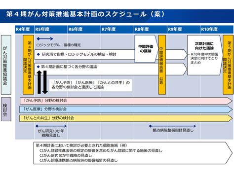 第4期がん対策の成果・効果を適正に評価するためのロジックモデルを7月目標に完成させ、2026年度に中間評価を—がん対策推進協議会