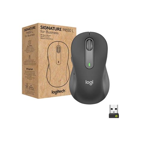 Logitech Signature M650 L for Business - mouse - large size - Bluetooth - graphite | Grand & Toy