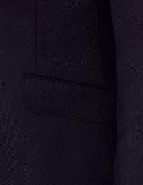 Men S Navy Twill Slim Double Breasted Fit Suit Hawes Curtis