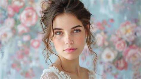 AI Generated Woman In Wedding Dress Holding Bouquet Of Flowers 41861031