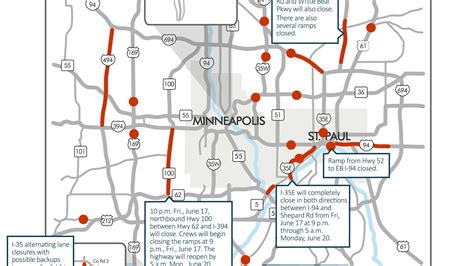 Slow Ride I 35e Closures Top Twin Cities Weekend Driving Hassles Mpr