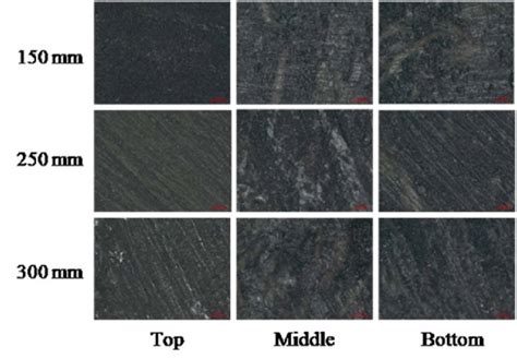 Microstructure of sample 1 at different part. | Download Scientific Diagram