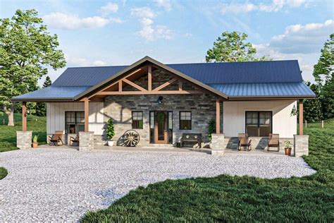 Bedroom Story Rustic Ranch Home With Cathedral Ceiling And A Borad