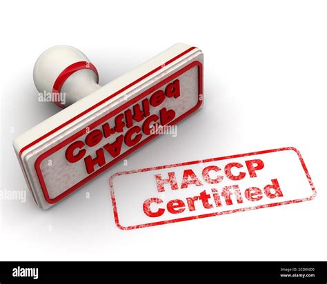 Certificado Haccp El Sello Y Una Huella Sello Rojo E Impresi N Haccp