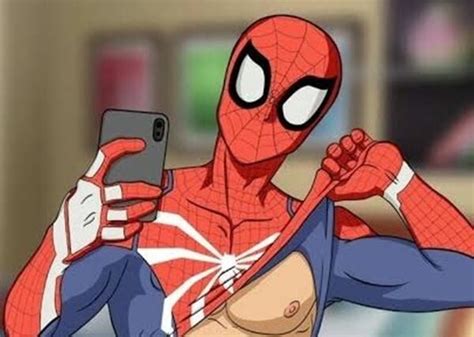 Homem Aranha Pelado De Pau Duro Em Foto Porno Gay