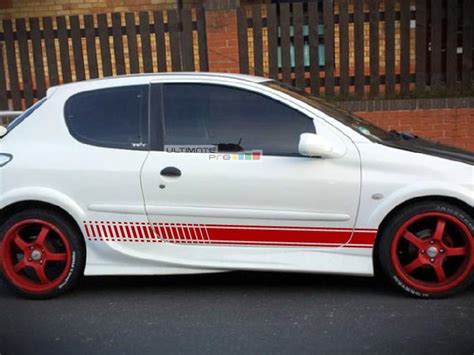 X Decal Sticker Vinyl Side Racing Stripes Compatible With Peugeot