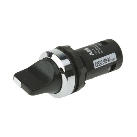 Трехпозиционный переключатель ABB 2HO черный C3SS1-30B-20 ...