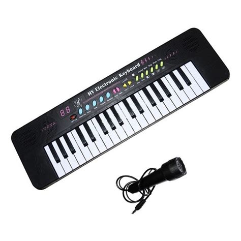 TECLADO MUSICAL INICIANTE 37 TECLAS C MICROFONE INFANTIL BW136 Teclado