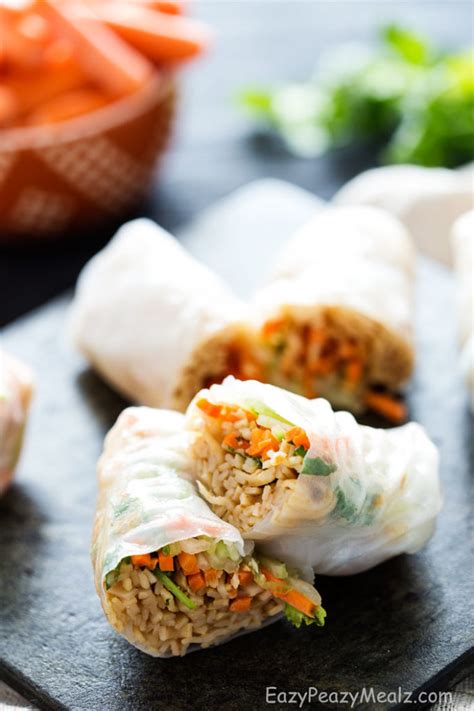 Pad Thai Spring Rolls Easy Peasy Meals