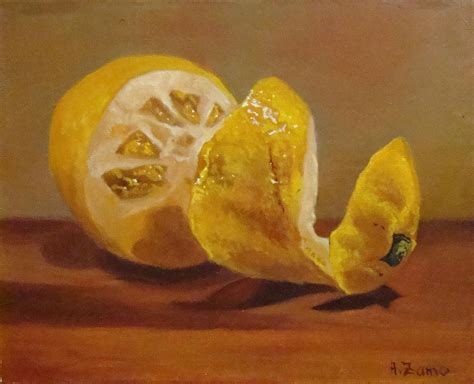 Citrons Nature Morte Peinture L Huile Originale Et Unique Par Anne