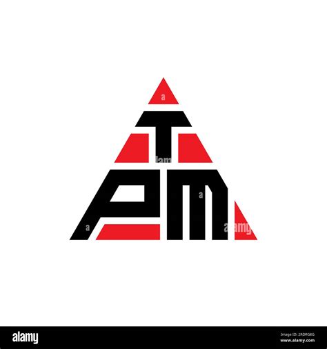 Diseño De Logotipo De Letra Triangular Tpm Con Forma De Triángulo Tpm