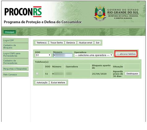 Bloqueio De Telemarketing Como Cadastrar Celular Em N O Perturbe De Rs