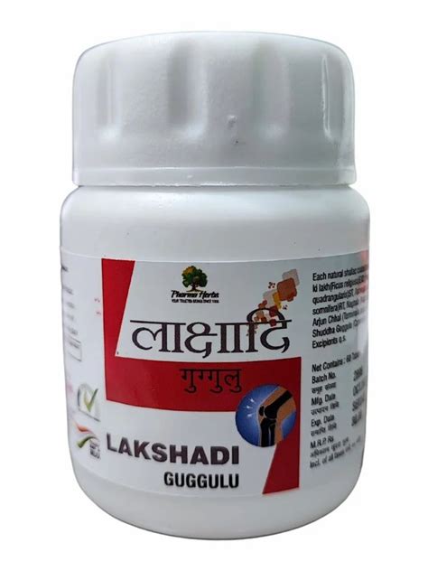 Lakshadi Guggulu Herbal 500 Mg 60 Tablets Packaging Type Bottle