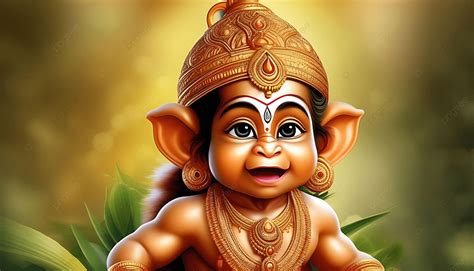 Baby Hanuman Ji 3d Ai Background, Baby Hanuman Ji, Hanuman Ji 3d Ai ...