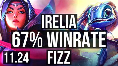 Irelia Vs Fizz Mid 7 Solo Kills 67 Winrate Euw Master 11 24