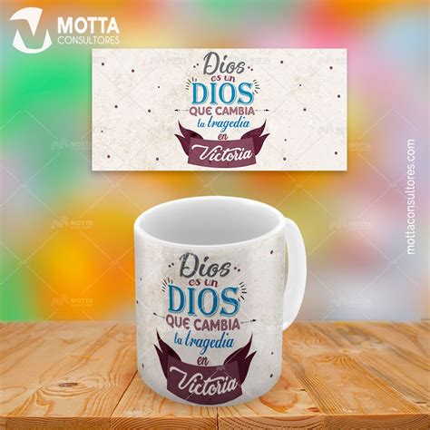 Diseños con Mensajes de Alabanza a DIOS mug template Etsy España