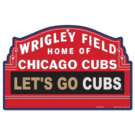 Chicago Cubs Wrigley Field Marquee Plastic Sign by WinCraft | Wrigley ...