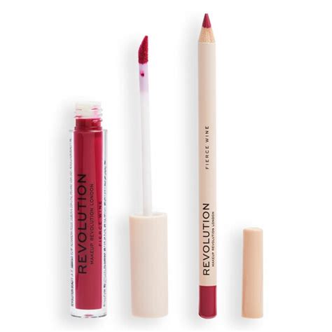 Revolution Lip Contour Kit Fierce Wine Make Up Superdrug