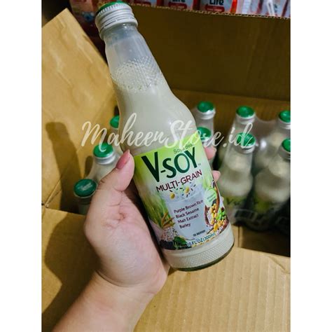 Jual V Soy Soya Bean Botol Kaca Multi Grain 300ml Shopee Indonesia