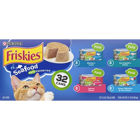 Friskies Purina Friskies Paté Wet Cat Food Seafood Favorites 5 5oz