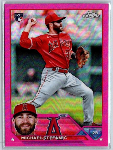 Topps Chrome Pink Refractor Los Angeles Angels Rc For