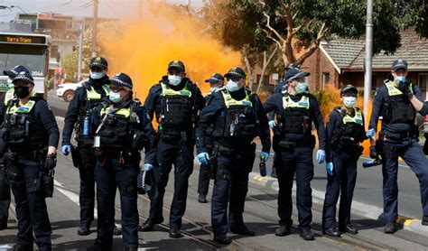 Melbourne Protest Police Officer Suspended Over Flinders Street