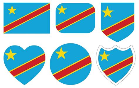 Democratic Republic Of Congo Flag Set Democratic Republic Of The Congo