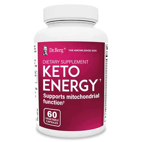 Dr Berg S Keto Energy Enhanced Mitochondrial Support Nutritional Energy Supplement With