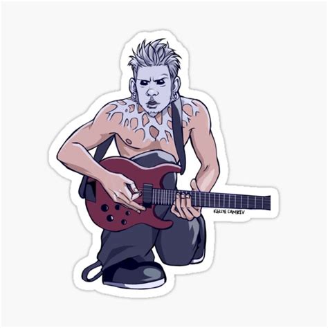 Wes Borland Limp Bizkit Sticker For Sale By Kellye Shop Redbubble