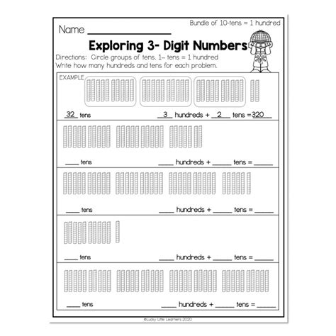 2nd Grade Math Worksheets Place Value Bundles Of Ten Roping Up