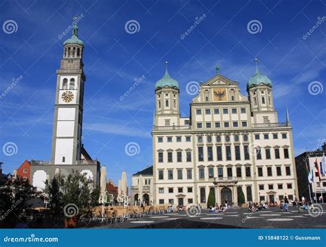 Town Hall of Augsburg stock photo. Image of centre, buildings - 15848122