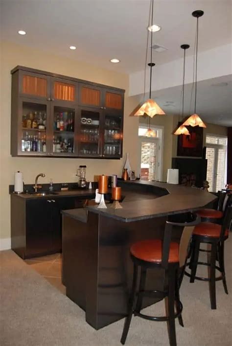 Trendy & Unique Basement Kitchen Bar Ideas