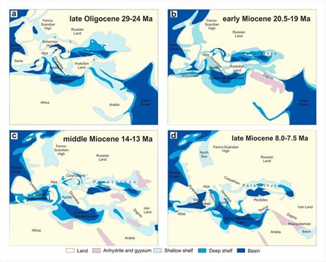 Simplified Paleogeographic Maps Of The Mediterranean Area Modified