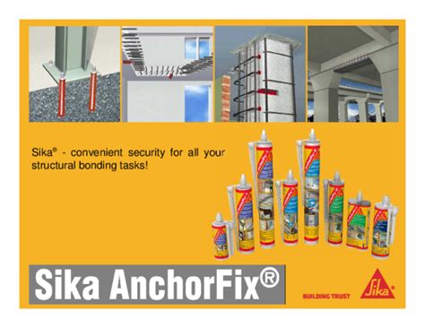 Pdf Sika Anchorfix 1 And 2 Design Infra Pt Smart Tbk