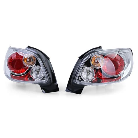 2 FEUX ARRIERE CHROME POUR PEUGEOT 206 CC DE 08 1998 A 07 2006