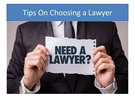 Tips On Choosing A Lawyer