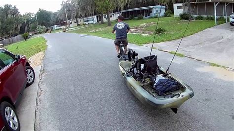 Bicycle Towing Of Kayak Youtube