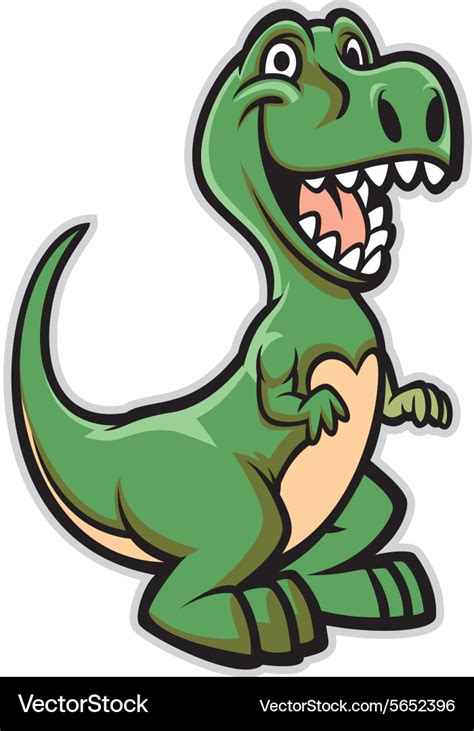 Cute Cartoon Dinosaur Royalty Free Vector Image, 52% OFF