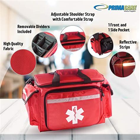 Primacare KB 1088 EMT First Responder Trauma Bag Empty Deluxe EMS